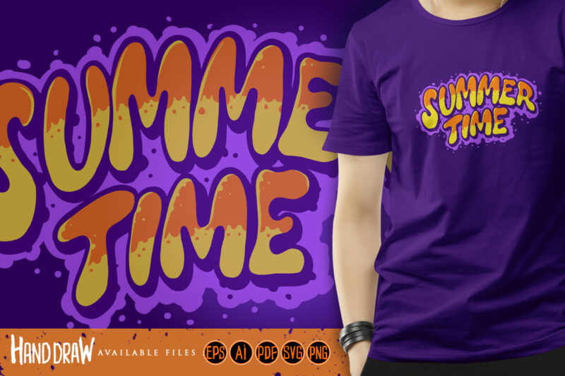 Summer Time Typeface Hand Drawn