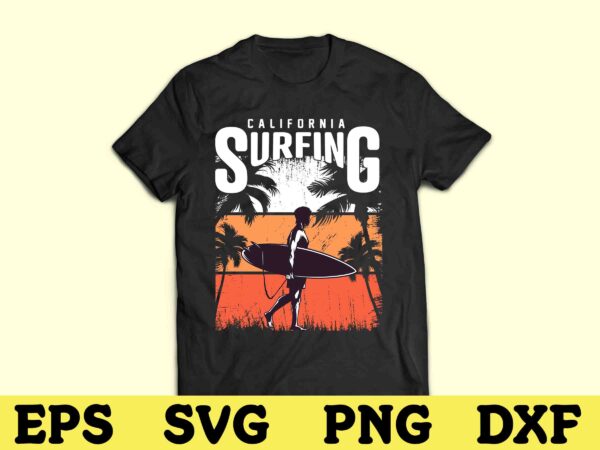 Surfing svg t shirt design