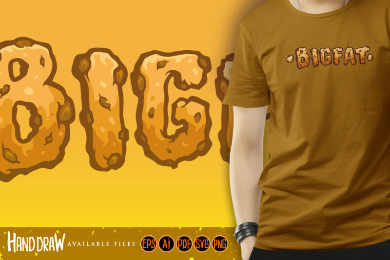 Bigfat Typeface Biscuit Hand Drawn