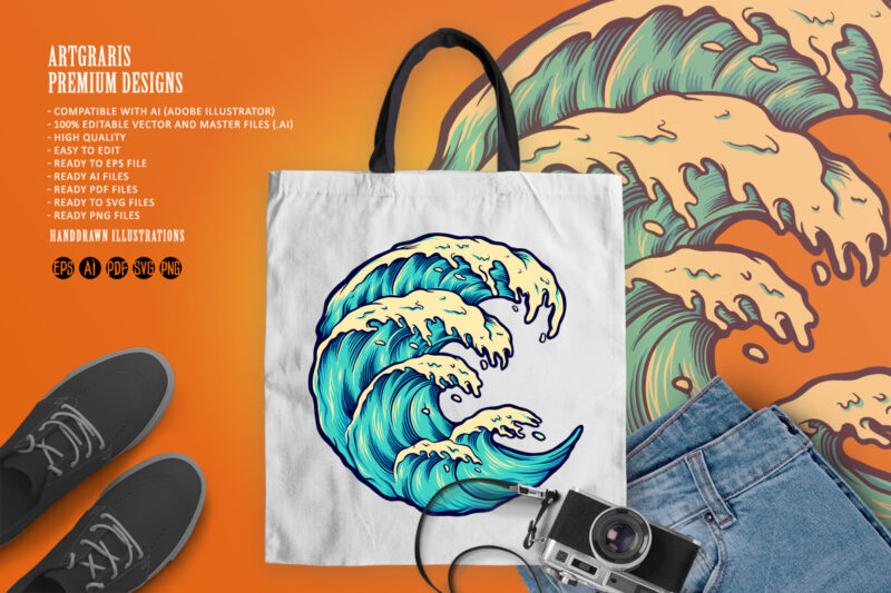 Ocean Wave Beach Object Template