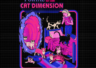 Portal To The Cat Dimension Png, Halloween Retro Portal To The Cat Dimension, Halloween Cat, Cat Png, Cat Vector, Halloween Png