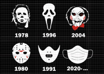 A History of Horror Masks Halloween Horror Movie Svg, Halloween Horror Movie Svg, Halloween Svg, Horror Movie Svg, Ghost Svg, Halloween vector, Funny Halloween