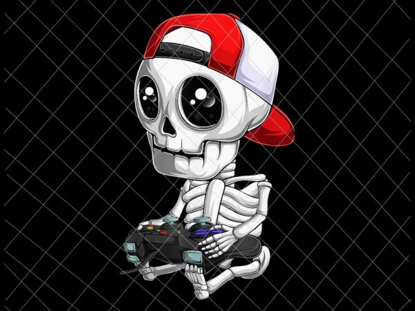 Skeleton halloween video gamer svg, skeleton svg, skeleton gamer svg, skeleton halloween svg t shirt template vector