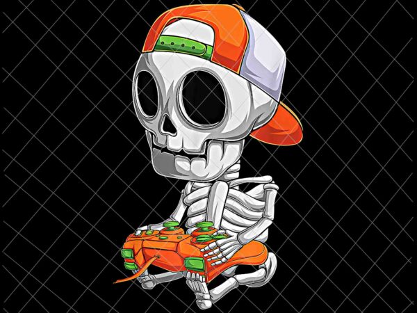 Skeleton halloween video gamer png, skeleton png, skeleton gamer png, skeleton halloween png t shirt template vector
