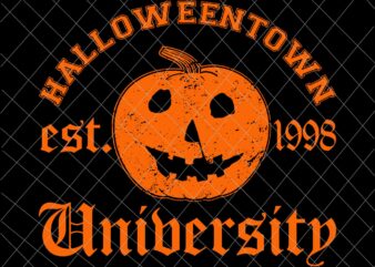 Halloweentown University 1998 Svg, Funny Halloween 1998 Svg, Halloween University Svg, Pumpkin 1998 University