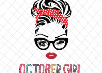 October girl svg, Girl face eys svg,, October birthday svg, birthday vector, Birthday Svg Girl