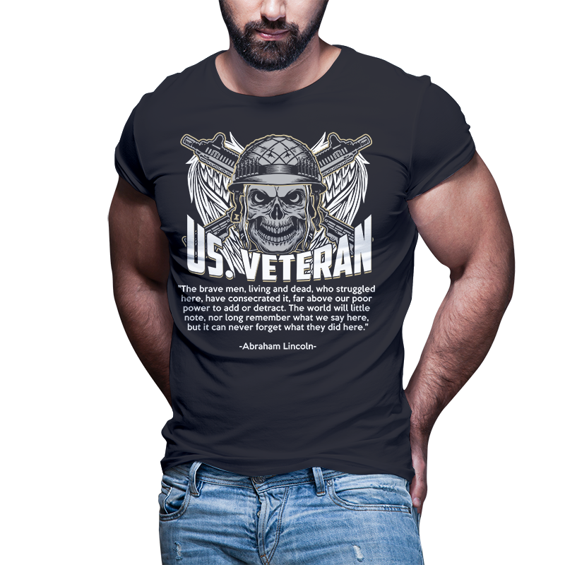 54 American Veteran Skull bundle t shirt template