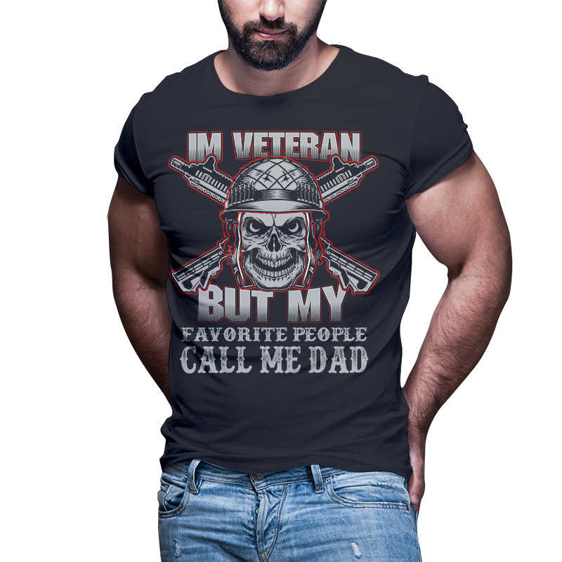 54 American Veteran Skull bundle t shirt template