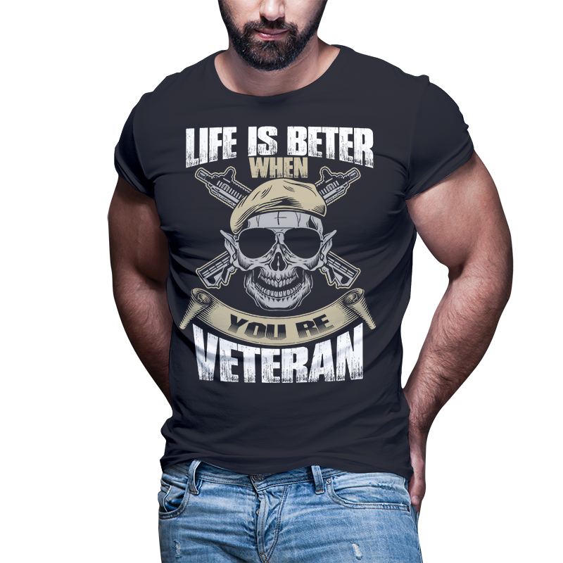 54 American Veteran Skull bundle t shirt template