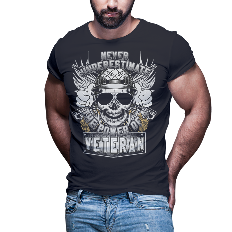 54 American Veteran Skull bundle t shirt template