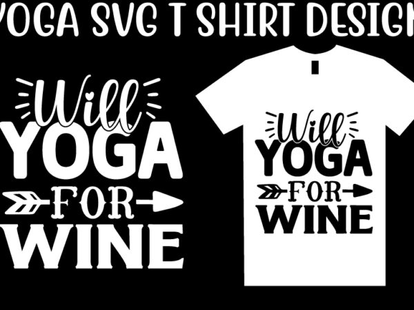 Yoga svg t shirt design template