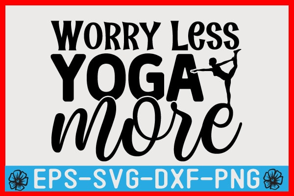 Yoga SVG T shirt Design Template