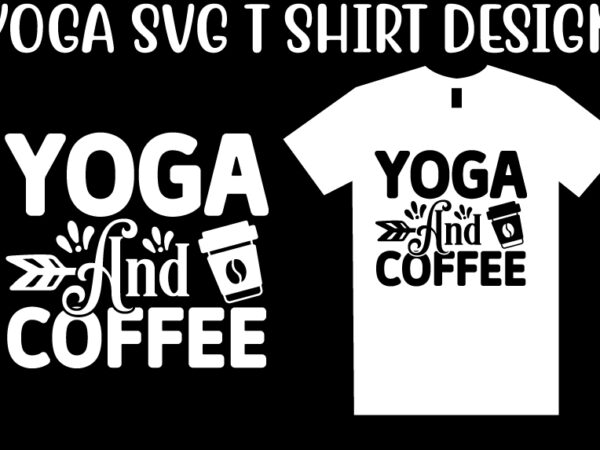 Yoga svg t shirt design template