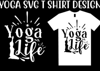 Yoga SVG T shirt Design Template