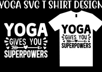 Yoga SVG T shirt Design Template