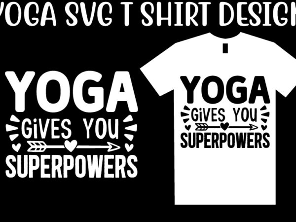 Yoga svg t shirt design template