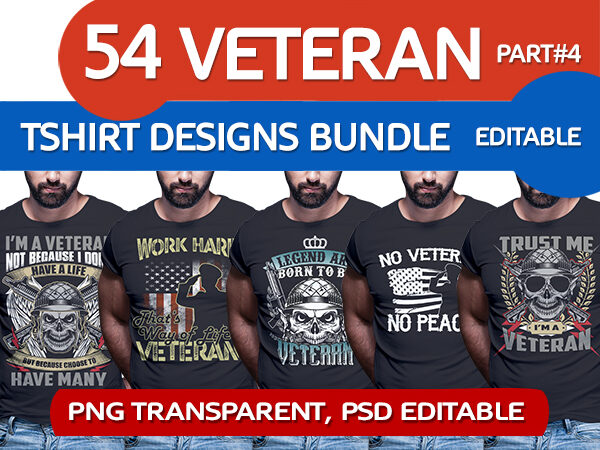 54 american veteran skull bundle t shirt template