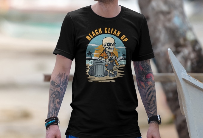 Beach Clean Up T-shirt Design