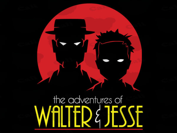 Adventures of walter & jesse t shirt vector
