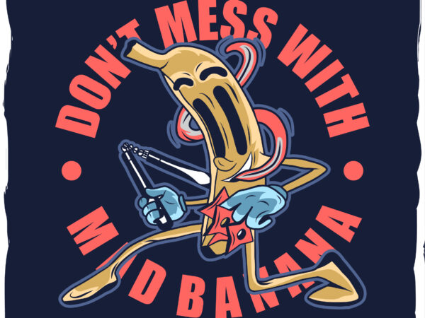 Banana funny face t-shirt design