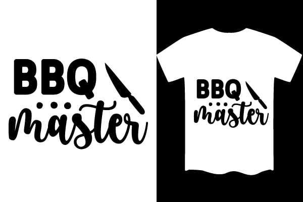 Bbq svg t shirt design template