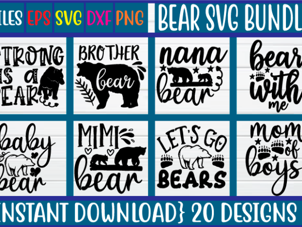 Bear svg bundle graphic t shirt