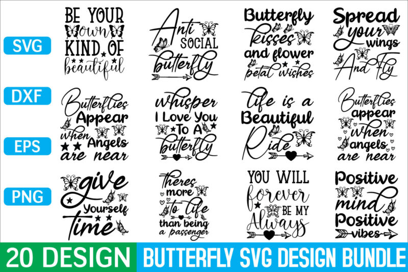 Butterfly svg bundle graphic t shirt