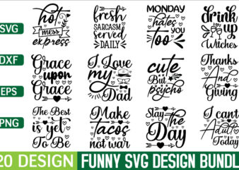 Funny SVG bundle t shirt design for sale