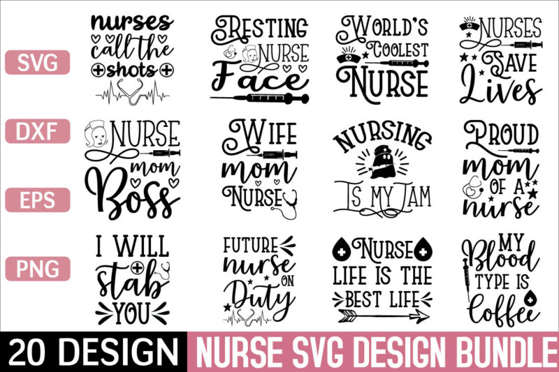 Nurse svg bundle graphic t shirt