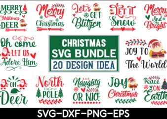 Christmas svg bundle t shirt vector file