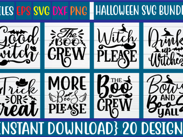 Halloween svg bundle t shirt vector illustration