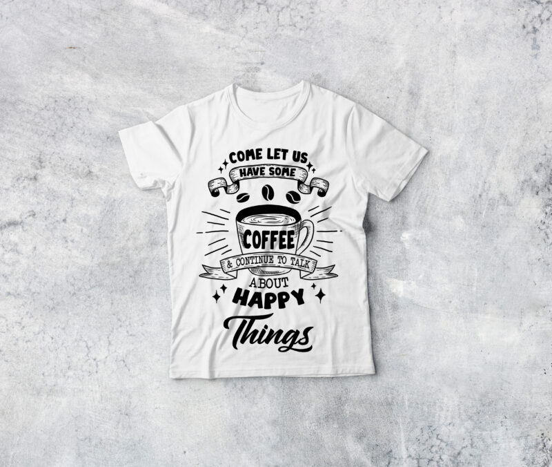 t-shirt vector Coffe Time Bundle Big Sale 12 Designs Drawn