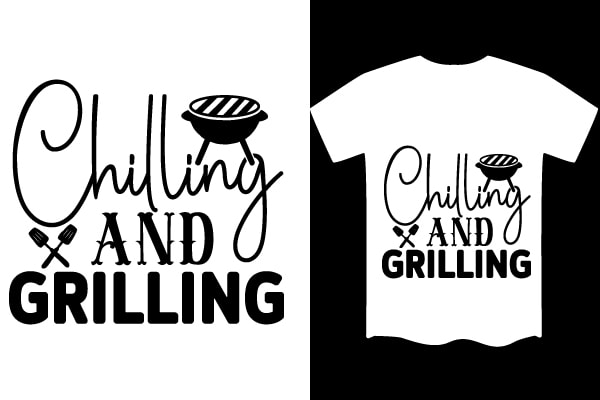 Bbq svg t shirt design template