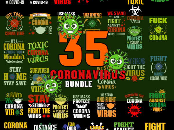 35 coronavirus bundle svg, quarantine bundle svg, 2020 bundle, virus svg, social distancing, quarantine svg, virus with mask, corona svg, silhouette cut file