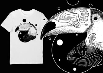 Artistic T-shirt Design – Animals Collection: Toucan