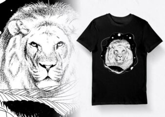 Creative T-shirt Design – Animals Collection: Lion