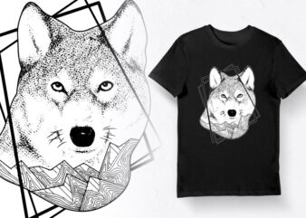 Artistic T-shirt Design – Animals Collection: Wolf