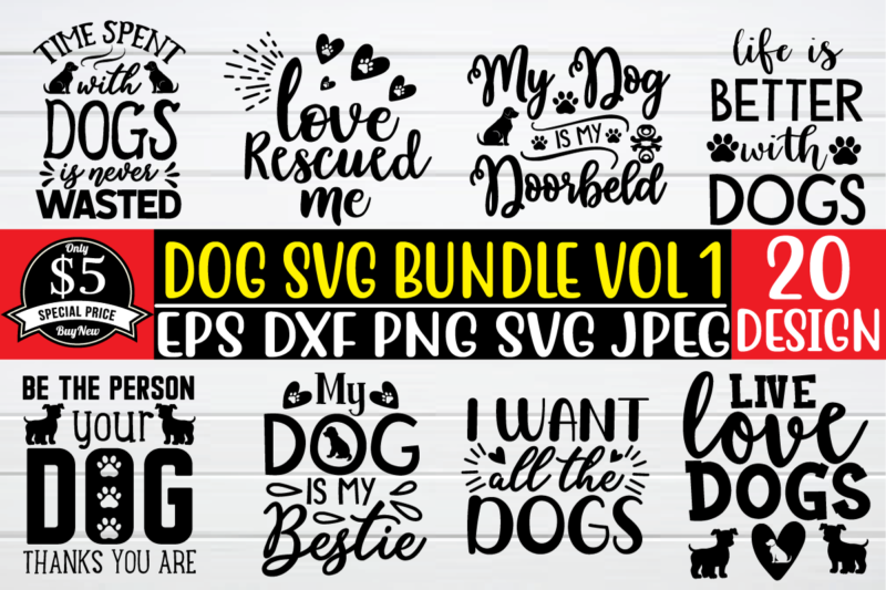 Dog svg bundle t shirt template