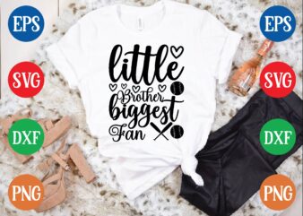 little brother biggest fan graphic t shirt