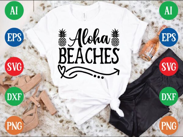 Aloha beaches graphic t shirt