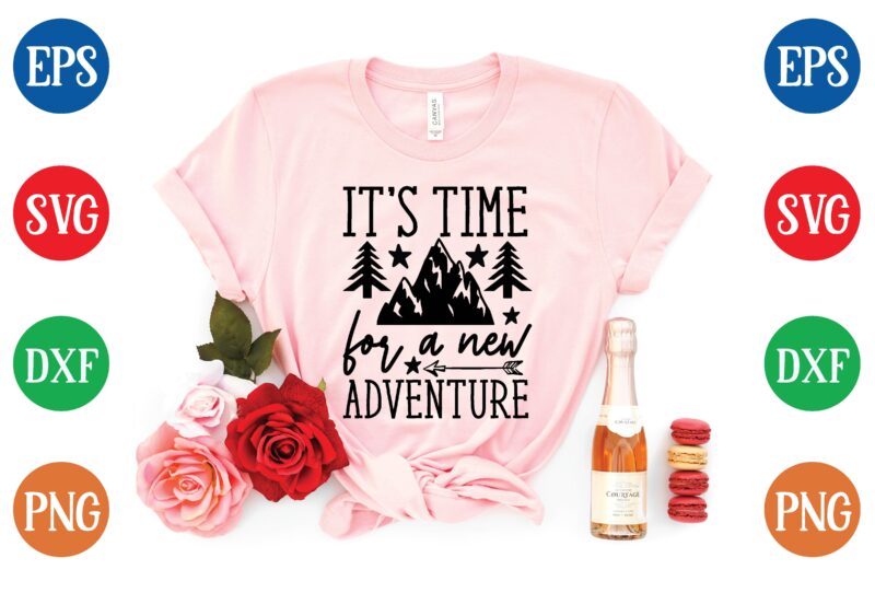 it’s time for a new adventure graphic t shirt