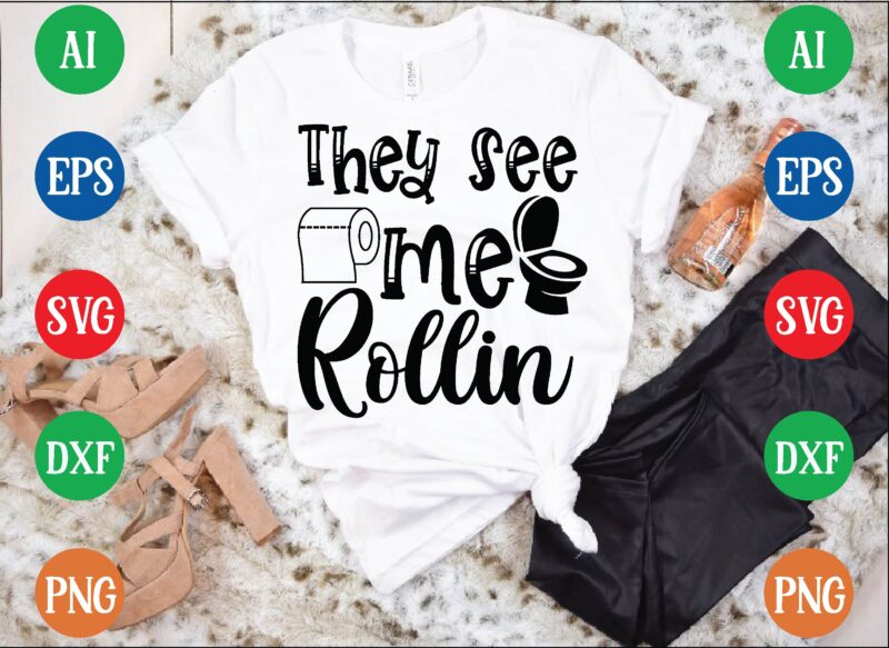 They see me rollin graphic t shirt