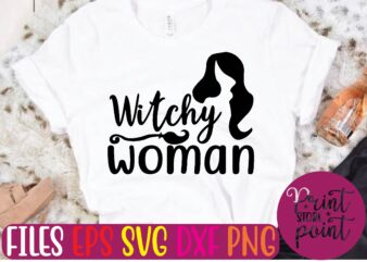 witchy woman t shirt vector illustration