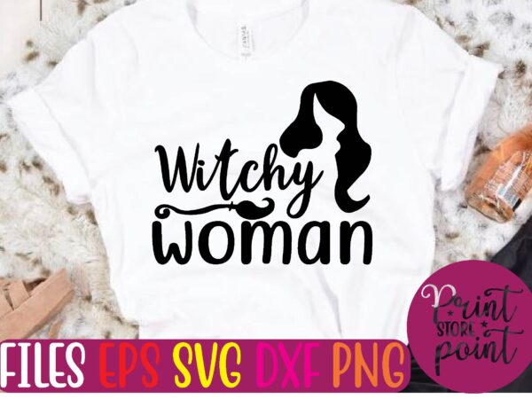 Witchy woman t shirt vector illustration