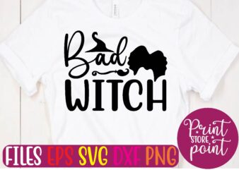 bad witch t shirt template