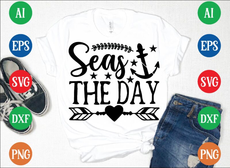 seas the day t shirt template