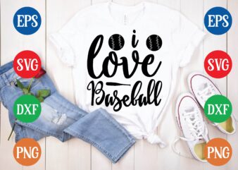 i love baseball graphic t shirt