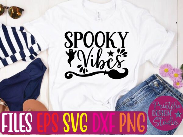 Spoohy vibcs graphic t shirt