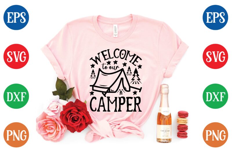 welcome to our camper graphic t shirt