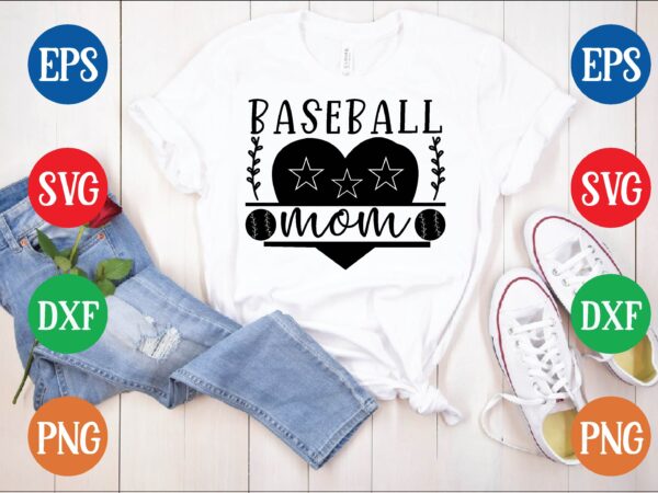 Baseball mom t shirt template